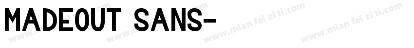 madeout sans字体转换